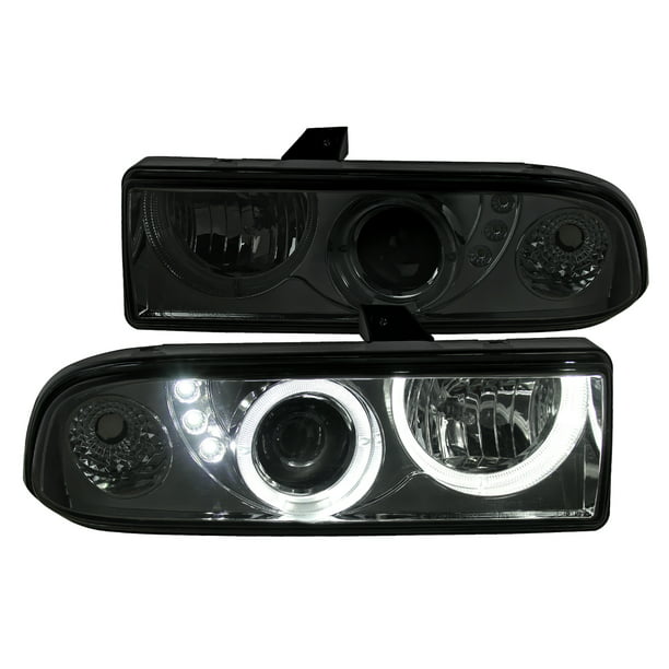 98-04 Chevy S10 Blazer Pickup Euro Clear Headlights Head Lamps Replacement Pair 